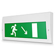 Световое табло «Направление к эвакуационному выходу направо вниз», Молния (220В РИП)